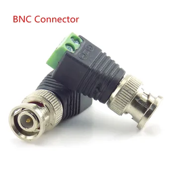 1/2/10 adet 12V DC erkek DC dişi fiş BNC konnektör fişi CCTV DC güç kablosu 2. 1x5. 5mm erkek BNC adaptörü için Led şerit ışık