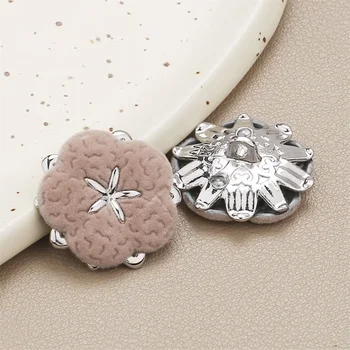 10 adet 18 / 23mm Metal Akın Tasarımları Giysi Dekoratif Düğmeler Moda Örgü Kazak Kürk Ceket Düğmesi Dikiş Aksesuarları Düğmeler