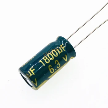 10 adet / grup 6.3 v 1800uf Yüksek Frekans Düşük Empedanslı Alüminyum elektrolitik kondansatör 1800uf 6.3 v 20 % 8 * 16mm
