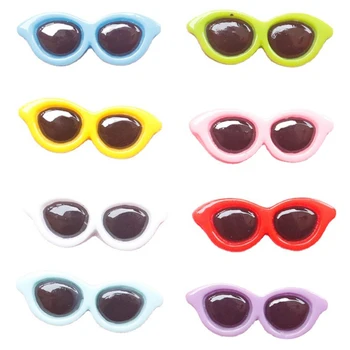 10 Adet Minyatür Güneş Gözlüğü Şeker Renk Çerçeve Bebek Gözlük Oyuncaklar Gözlük Bebek Gözler Giysi DIY Aksesuarları Bebekler İçin