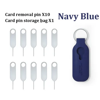 10 adet Sım Kart Tepsi İtici Çıkar Pin Anahtarı + 1 adet Kauçuk Saklama çantası Seti Temizleme Aracı iPhone Huawei Xiaomi Redmi Telefon 2022 Yeni