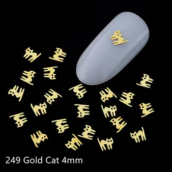 100 adet/grup Japonya 3d Altın Bal Arısı Nail Art Süslemeleri Charm Dıy Manikür Takı Alaşım Çiviler Takı Aksesuarları Perçinler