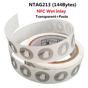 100 adet Ntag213 Ntag215 Ntag216 NFC Etiketi 13.56 MHz ISO14443A Etiket Ntag 213 NFC Telefon Mevcut RFID etiketleri Çıkartmalar Yapışkanlı Etiket