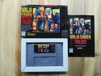16Bit Oyunları * * Ninja Gaiden Trilogy (ABD Versiyonu!! Kutu + Manuel + Kartuş!! )