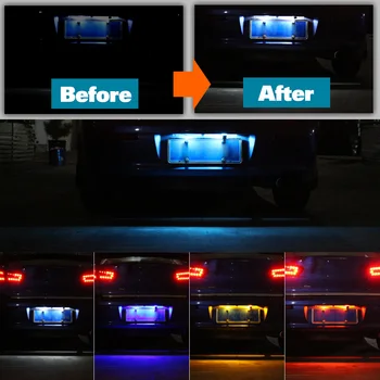 2 adet LED plaka aydınlatma ışığı Mazda MX - 5 MX 5 MX5 NB NC ND Aksesuarları 1998-2019 2010 2011 2012 2013 2016 2017 2018