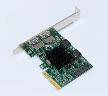 2 Port USB 3.1 PCI ekspres kart Superspeed USB 3.1 10 Gbps Yükseltici Adaptörü PCIE PCI-E 3. 0X4 ASMedia ASM3142 Yonga Seti Masaüstü için
