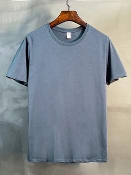 2021 Kişiselleştirilmiş Özelleştirmek erkekler t shirt kısa kollu gömlek A972 sarı açık mavi pamuk polyester moda