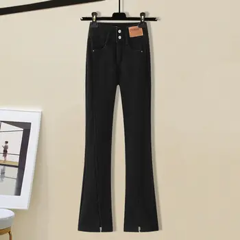 2022 Sonbahar Yeni Fransız Vintage Baskılı Fırfır Örgü Kazak Gömlek günlük pantolon Kot İki parçalı Zarif kadın Kütüphane Takım Elbise