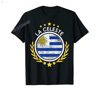 2022 Yaz Uruguay Haritası İle Uruguay Bayrağı erkek t-shirtü Kadınlar Unisex T Shirt %100 % Pamuk Tees