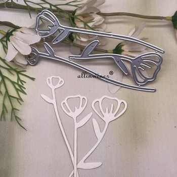2022 yeni çiçek serisi DIY Zanaat Metal Kesme Die Karalama Defteri Kabartmalı Kağıt Kartı Albümü Zanaat Şablon şablon Kalıpları