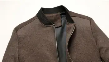 2023HOT Ücretsiz Kargo Sonbahar pamuklu ceket Erkekler İnce günlük ceketler Erkekler İçin Standı Yaka Fermuarlı Ceket Homme Erkek Giyim