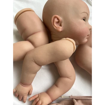 24 inç Zaten Bitmiş Boyalı Yeniden Doğmuş Bebek Parçaları Huxley Gerçekçi Boyama Görünür Damarlar ile 3D Cilt Bez Vücut Dahil