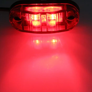24v 12v Amber Led yan sinyal lambası Kamyonlar İçin Yan Gümrükleme Marker İşık Gümrükleme Lambası 12V Kırmızı Beyaz Römork için