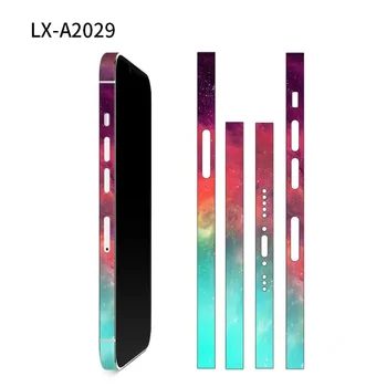 3M Renkli Çıkartmalar iPhone14 13 Pro Max 12 Mini 13 Pro Filmler çıkartma kaplama Aurora Tasarım Malzeme Yan Film Koruyucu Sticker