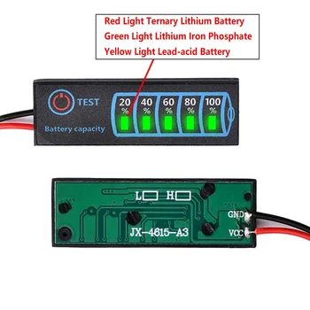 3S Pil Kapasitesi Göstergesi LED Ekran Kapasite Testi için Güç Banka Elektrikli Lityum Pil / Lityum Demir Fosfat / Kurşun Asit