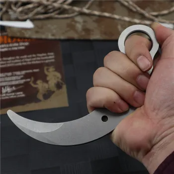 420 Çelik Eğitim Pençe Bıçak Uygulama Karambit Bıçaklar Dayanıklı Sabit Bıçak bıçak Programı EDC Araçları Hediye Hiçbir Kenar Değil keskin