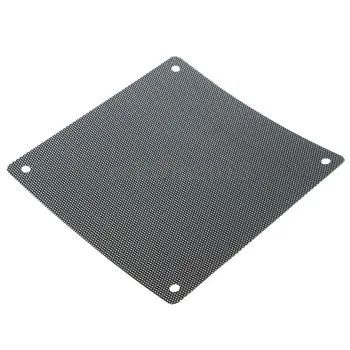 5 Adet / grup 120mm Kesilebilir Siyah PVC PC Fan Toz Filtresi Toz Geçirmez Kılıf Bilgisayar Örgü
