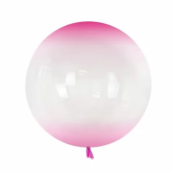 5 adet Kristal Kabarcık Balon Çift Katmanlı Renk Bobo Balon Ev Gereçleri Düğün Doğum Günü Partisi Dekoru 18 inç