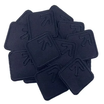 5 Adet Siyah yamalar giysi için Demir on patch işlemeli aplike sticker DIY Rozetleri dekoratif aksesuarları