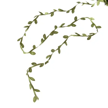 5M Yeşil yapay çiçek Çelenk Yaprakları Kumaş Salix Yaprak Rattan DIY El Yapımı Zanaat Kaynağı Garland Düğün Parti Ev Dekorasyon