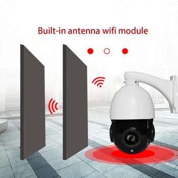 5MP POE / WİFİ PTZ IP Kamera Açık Otomatik İzleme 30X Zoom H. 265 Dome Hız Gece Görüş IR 150M CCTV Desteği Hikvision NVR