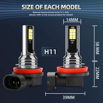 6x H11 LED ön far sis lambası Ampuller Kiti H9 H8 Combo Dönüşüm Toyota Tacoma 2016 İçin 2017 2018 2019 2020 2021 2022