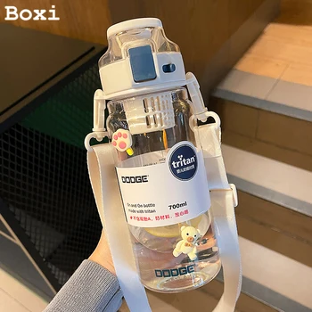 700/900ml Spor Spor Su şişesi BPA Tritan Çay Ayırma Fincan Shaker Taşınabilir Açık Seyahat Sızdırmaz su ısıtıcısı motivasyon