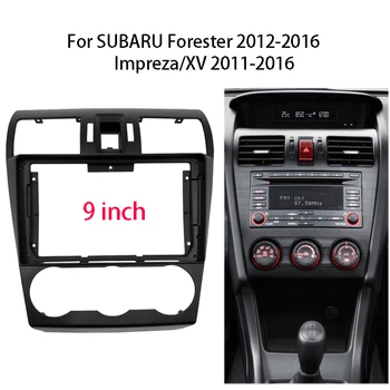 9 inç Araba Radyo Fasya Subaru Forester / Impreza / XV Otomatik Stereo Dash Paneli Merkezi Konsol Tutucu çerçeve kiti