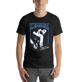 Akrepler Aşk İlk Sting Sert Rock Grubu Büyük Boy T-Shirt Komik Erkek Giysileri Kısa Kollu Streetwear Büyük Boy Üst Tee