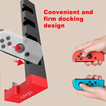 Anahtarı OLED Joy Con Denetleyici şarj doku Standı İstasyonu Tutucu Nintendo Anahtarı NS Joy-Con Oyun Desteği şarj standı