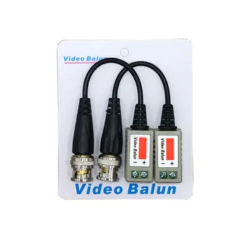 ANPWOO 20 adet Pasif Bükülmüş Video Balun Telsiz Erkek BNC CAT5 RJ45 UTP CCTV AHD DVR Güvenlik Kamerası Sistemi