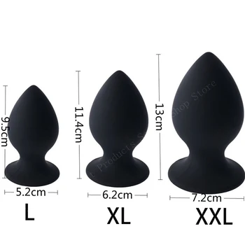 APHRDDISIA Büyük Boy 7 Modu Titreşimli Silikon Anal Butt Plug Vantuz Vibratör Erkekler Kadınlar İçin / Çiftler Erotik Oyuncaklar