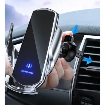 Araba Kablosuz Şarj telefon braketi İndüksiyon Açma / Kapama Navigasyon Sabitleme Çerçevesi Hızlı Şarj Otomatik Tutucu
