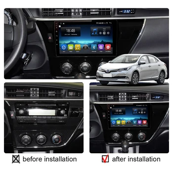 Araba Radyo Android 12 Multimedya Video Oynatıcı 2 DİN Toyota Corolla 2016 İçin Otomatik Stereo GPS Navigasyon Carplay DSP DVD