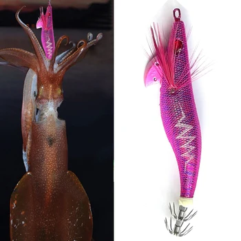 Aydınlık Balıkçılık Cazibesi Glow Koyu Ahşap Karides Lures Gerçekçi Plastik Jig Sert Yem Ahtapot Mürekkepbalığı Olta takımı