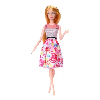 Barbie Elbise Hayvan Baskı Tasarım Elbise Rahat Ev Giyim İçin 11 İnç 26-28Cm barbie bebek, Barbie Giysileri Aksesuarları, Bebek Değil