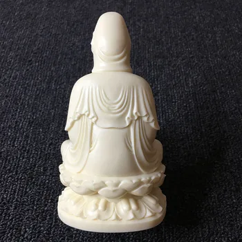 Beyaz Lotus Guanyin Heykeli，Modern sanat heykel，Su arıtma şişe High-end Bodhisattva，Guanyin ev dekorasyon heykeli