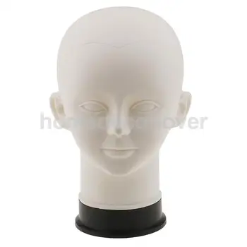Beyaz PVC Çocuk Mankenler Manken Kafa Modeli Peruk Şapka Eşarp Gözlük Gösterisi Standı kulaklık teşhir standı