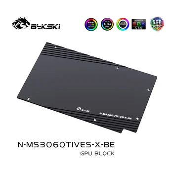 Bykski N-MS3060TIVES-X, GPU Bloğu MSI RTX 3060Tı VENTUS 2X8G Grafik Kartı Radyatör, VGV Blok, GPU Su Soğutucu 12V / 5V RGB