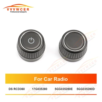CD Çalar Topuzu Radyo Düğmesi Anahtarı Ses Anahtarları Topuzu Volkswagen Accesorios para otomatik Tasarım RCD360 5GG 035 280D 280E