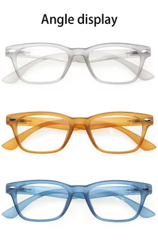 CLASAGA 4 Paket okuma gözlüğü Bahar Menteşe Renkli Çerçeve Erkekler ve Kadınlar HD Okuyucu Reçete Gözlük Diyoptri+0.5+3.0+4.0+6.0