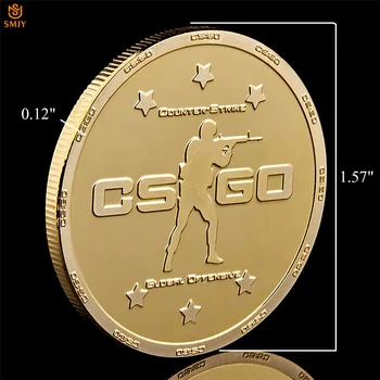 CS GITMEK Counter Strike Edition Klasik Çekim Oyunu Altın hatıra parası Koleksiyonu