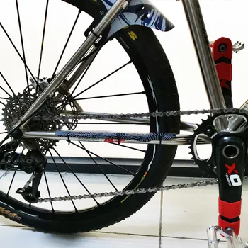 Dağ Bisikleti Koruma Zinciri Sticker Koruyucu Kılıf bisiklet şasisi koruma levhası Yol Katlanır Araba Zinciri Anti-çarpışma Şerit