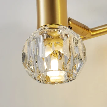 Deyıdn Modern bakır makyaj lambası banyo Dresser ışık Led yaratıcı ayna ışık yatak odası lavabo ayarlanabilir açı ışık