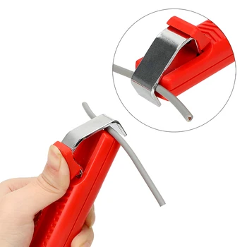 DIYWORK 8-28mm Mini Elektrikçi Bıçağı Ayarlanabilir PVC Kablo Kablo Sıyırma Bıçağı Tel Stripper Bıçak Plastik Saplı
