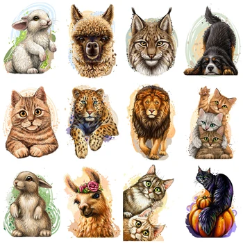DİY 5D Elmas Boyama Hayvanlar Aslan Kedi Tam Kare Yuvarlak Elmas Nakış Leopar Mozaik Resimleri Çapraz Dikiş Ev Dekor