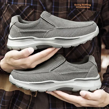 Erkekler Klasik kanvas sneaker Ayakkabı Nefes Açık yürüyüş ayakkabısı Rahat Klasik Loafer'lar günlük ayakkabılar Erkek Ayakkabı Daireler