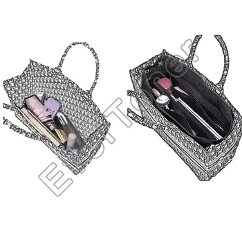 EverToner Kadın Büyük Küçük Keçe Ekle çanta düzenleyici için DiorBOOK TOTE Makyaj çanta düzenleyici Seyahat İç Çanta Kozmetik Çantası