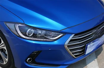 Far Lens Araba Yedek Ön Otomatik Kabuk Kapak Araba far camı Hyundai Elantra 2016 2017 2018 İçin