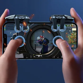 G21 Oyun Tetik PUBG İçin Mekanik Hissediyorum Altı Parmak Bağlantı Gamepad Denetleyici Tetik Kullanımı Kolay Mobil Oyun Fiziksel